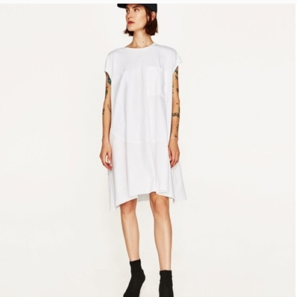 Zara Dresses & Skirts - Zara Oversized Drop Waist Tshirt Dress Size Medium